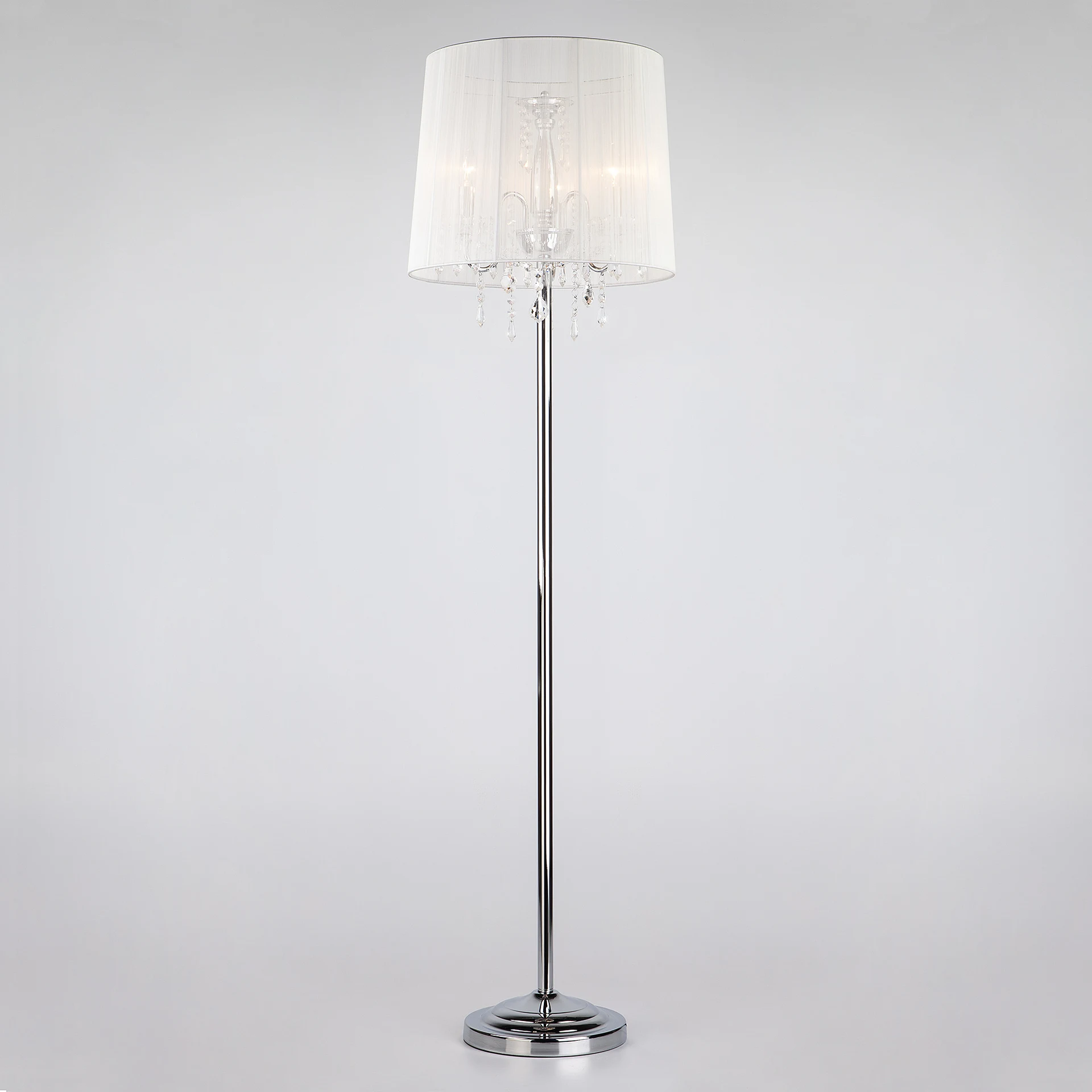 Торшер Eurosvet Allata 2045/3F хром/белый торшер