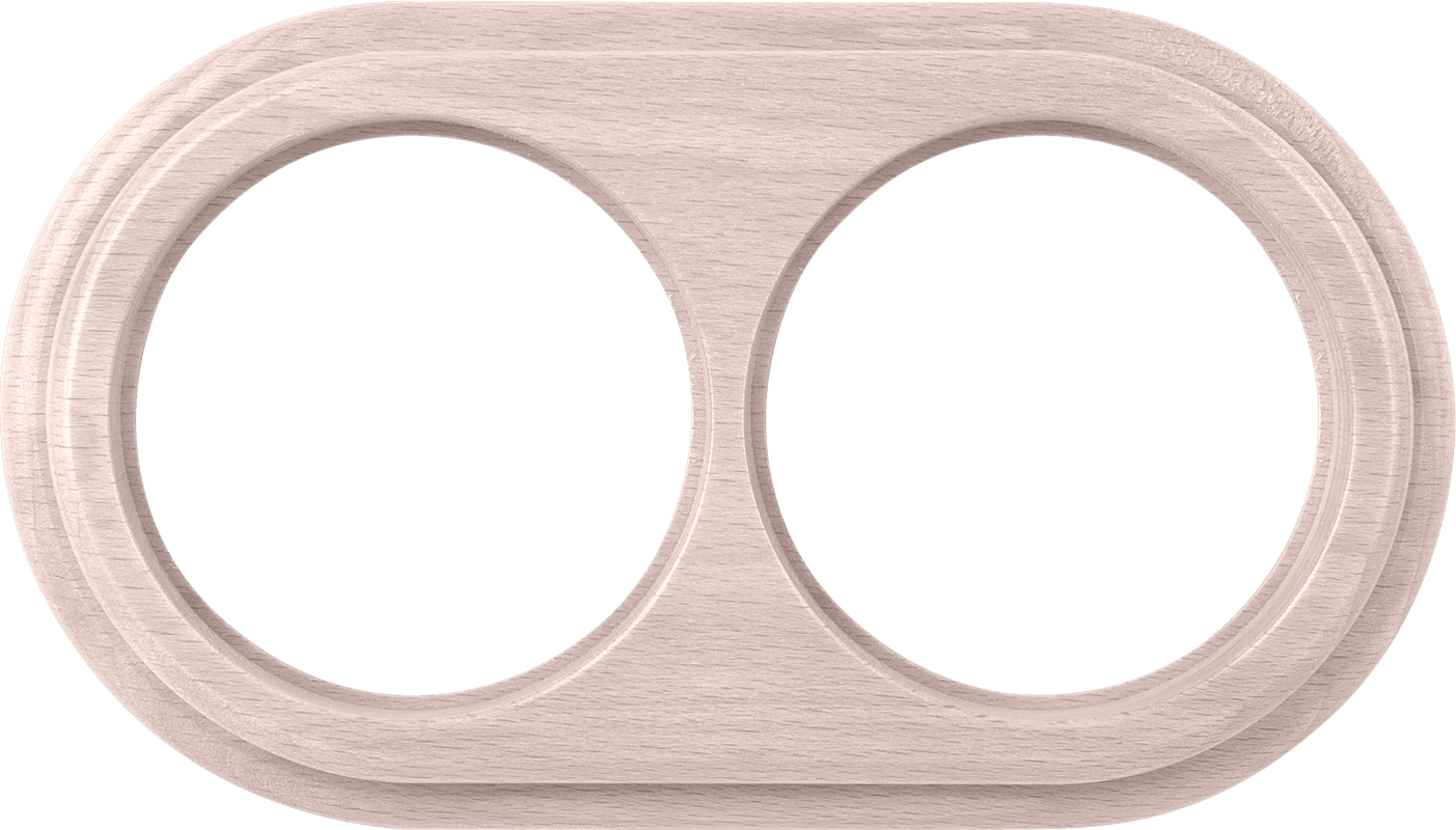 Werkel WL15-frame-02 / Рамка на 2 поста (беленый дуб)