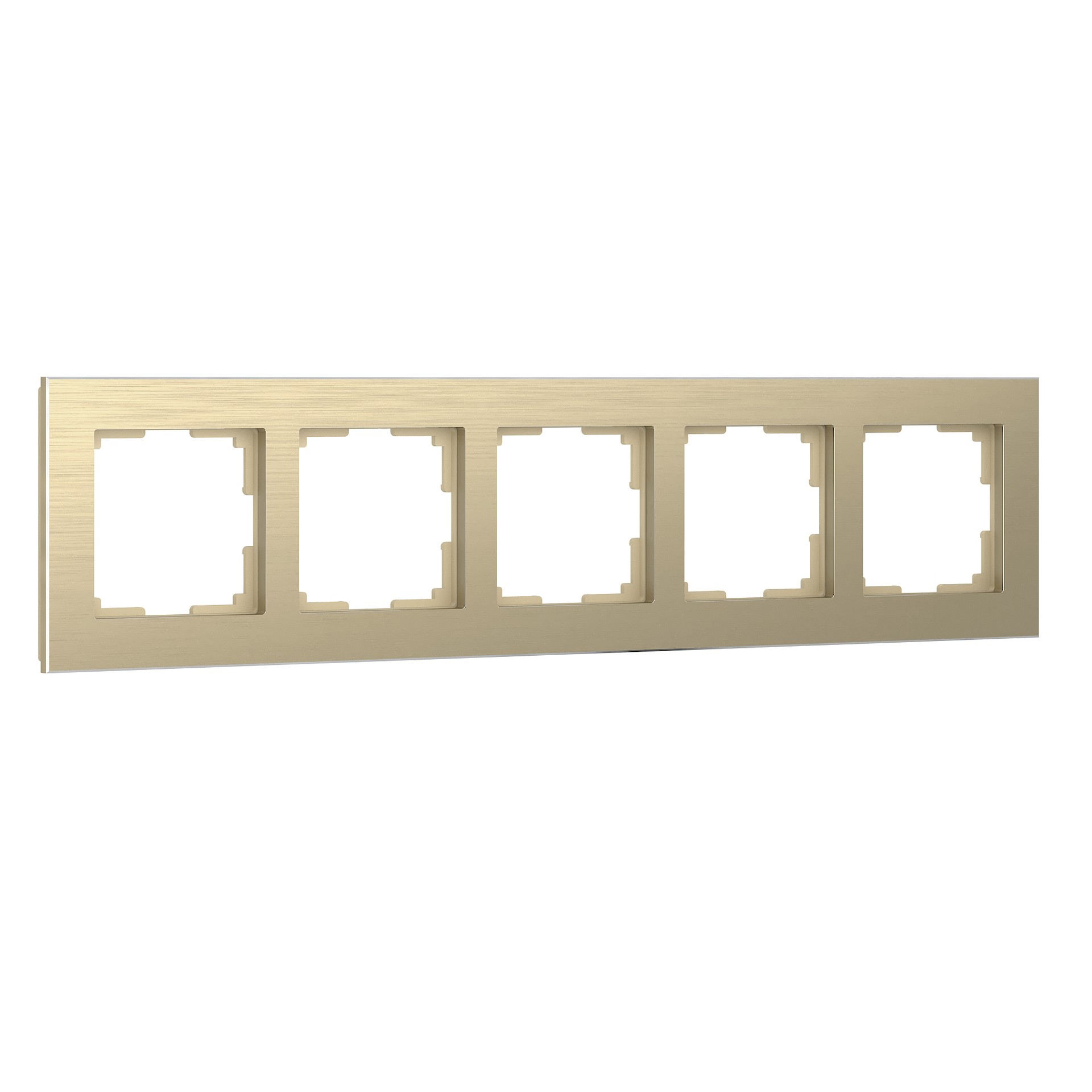 Рамка Werkel W0051711/ Рамка на 5 постов Aluminium (шампань)