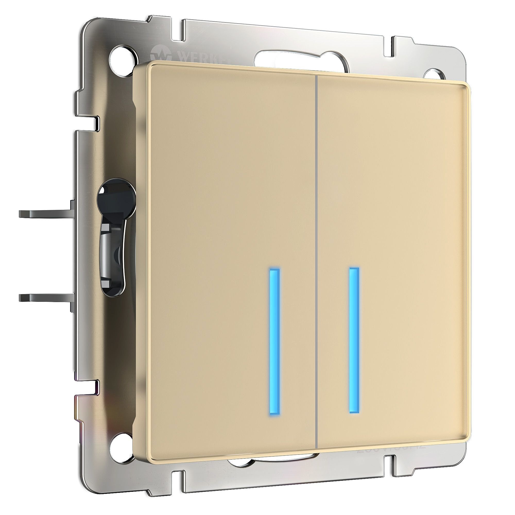 Выключатель Werkel W4520611/ Умный сенсорный выключатель двухклавишный (шампань)