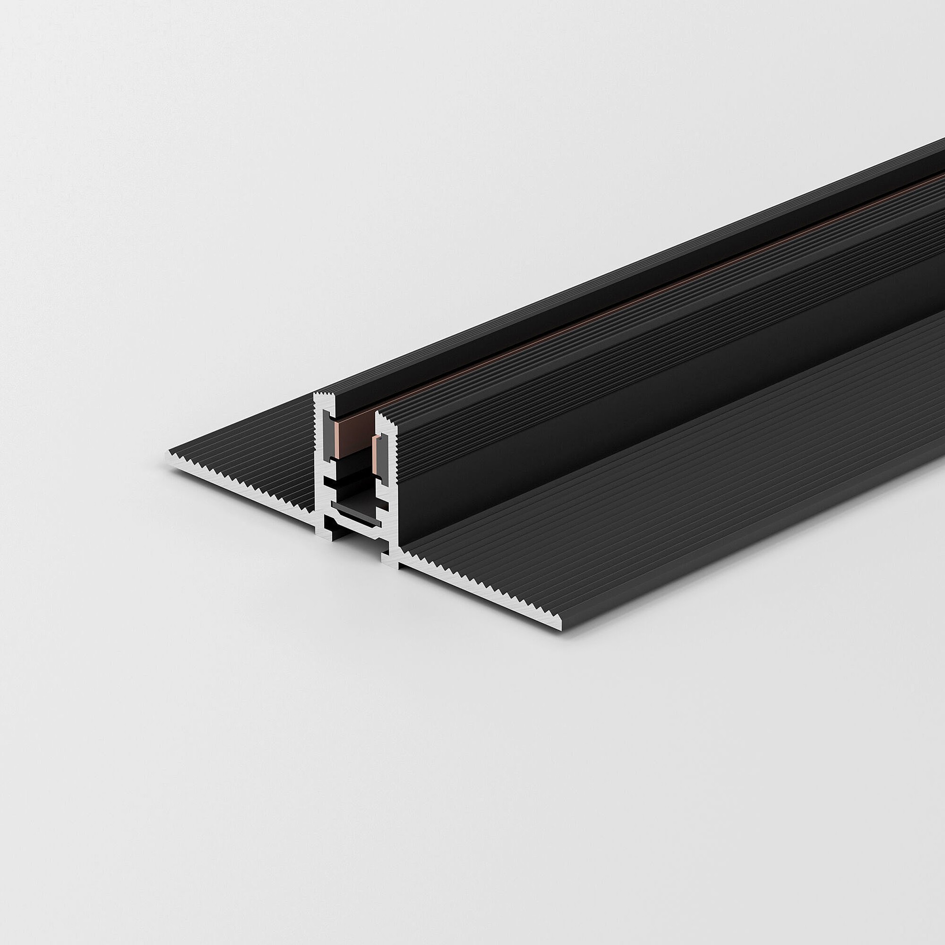 Шинопровод Elektrostandard Mini Magnetic Mini Magnetic Шинопровод встраиваемый под ГКЛ 12,5 мм (черный) (2м) 85170/00