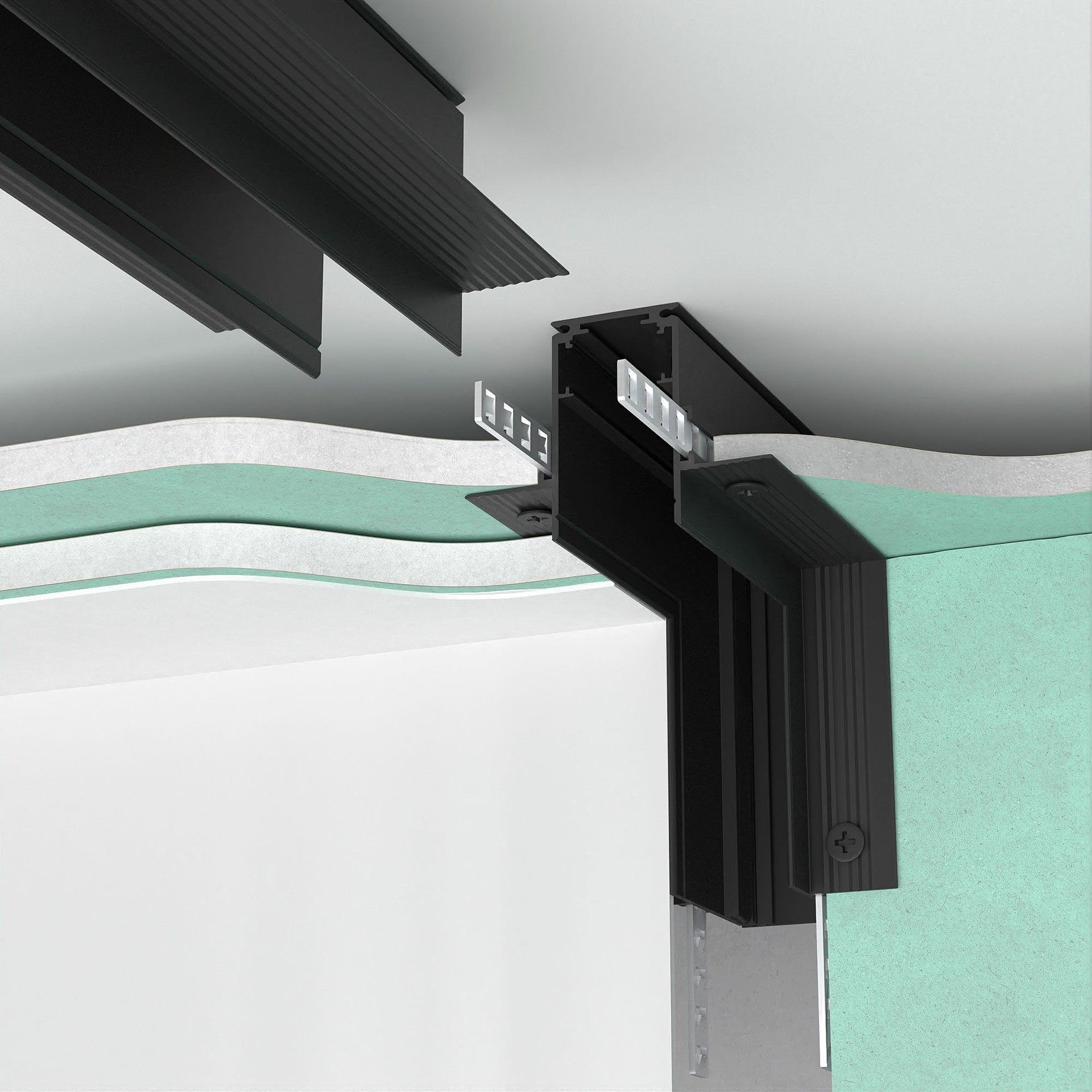 Коннектор для шинопровода Elektrostandard Slim Magnetic Slim Magnetic Коннектор угловой внутренний для встраиваемого шинопровода под ГКЛ 9,5мм (черный) 8521