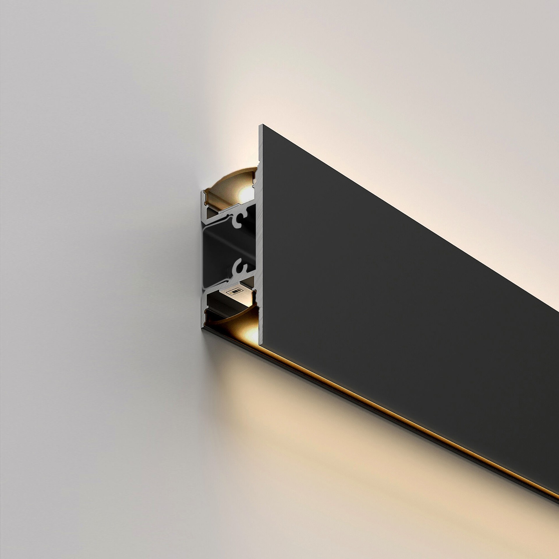 Профиль Elektrostandard LL-2-ALP022 LL-2-ALP022 Накладной алюминиевый профиль черный/черный для LED ленты (под ленту до 13,5mm)