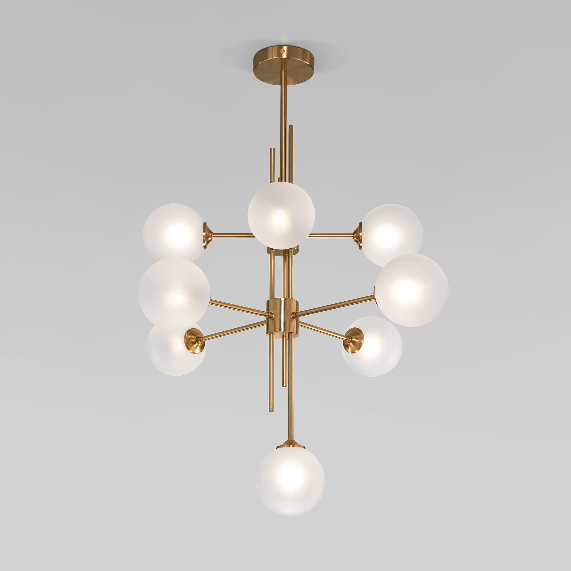 Потолочная люстра Eurosvet Volver 50383 латунь Smart