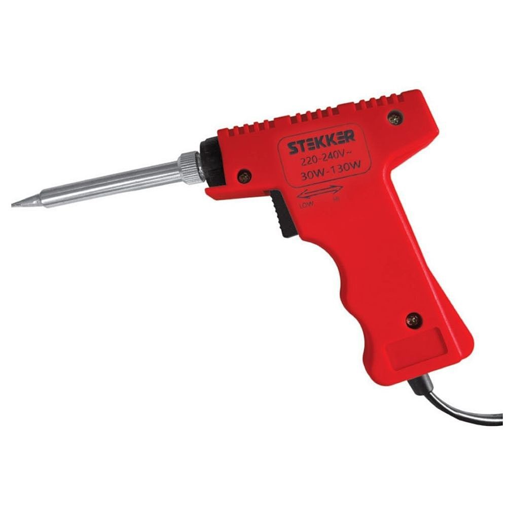 Паяльник импульсный двухрежимный с керам. нагревателем 30/130Вт Stekker PLE502-130 49815