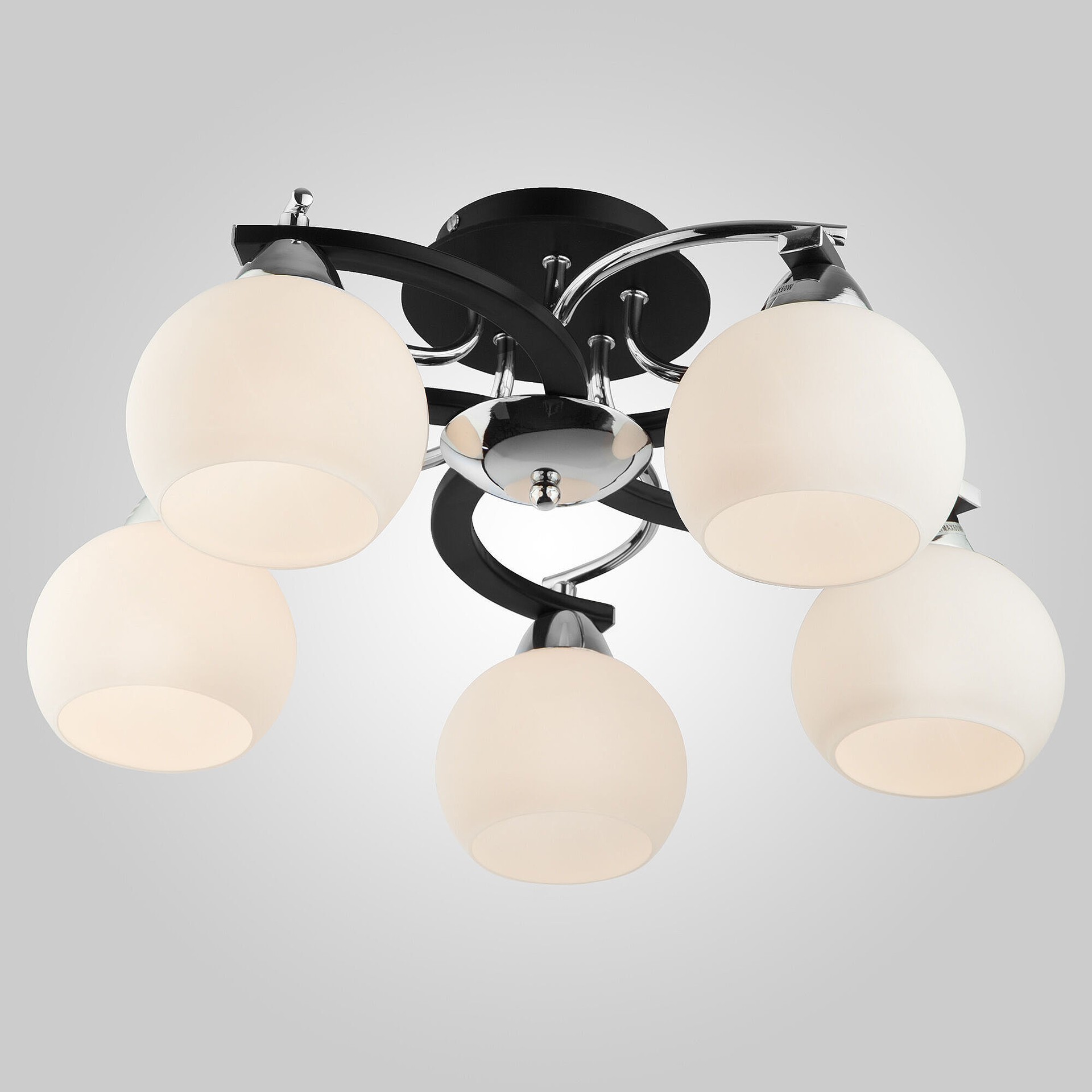 Потолочная люстра Eurosvet Larion 9654/5 хром/черный