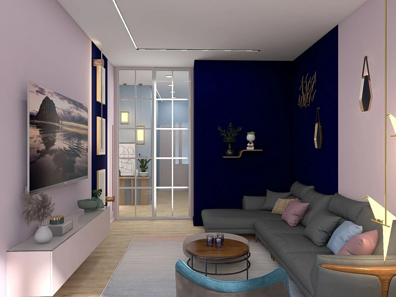 Квартира в современном стиле с элементами Эко