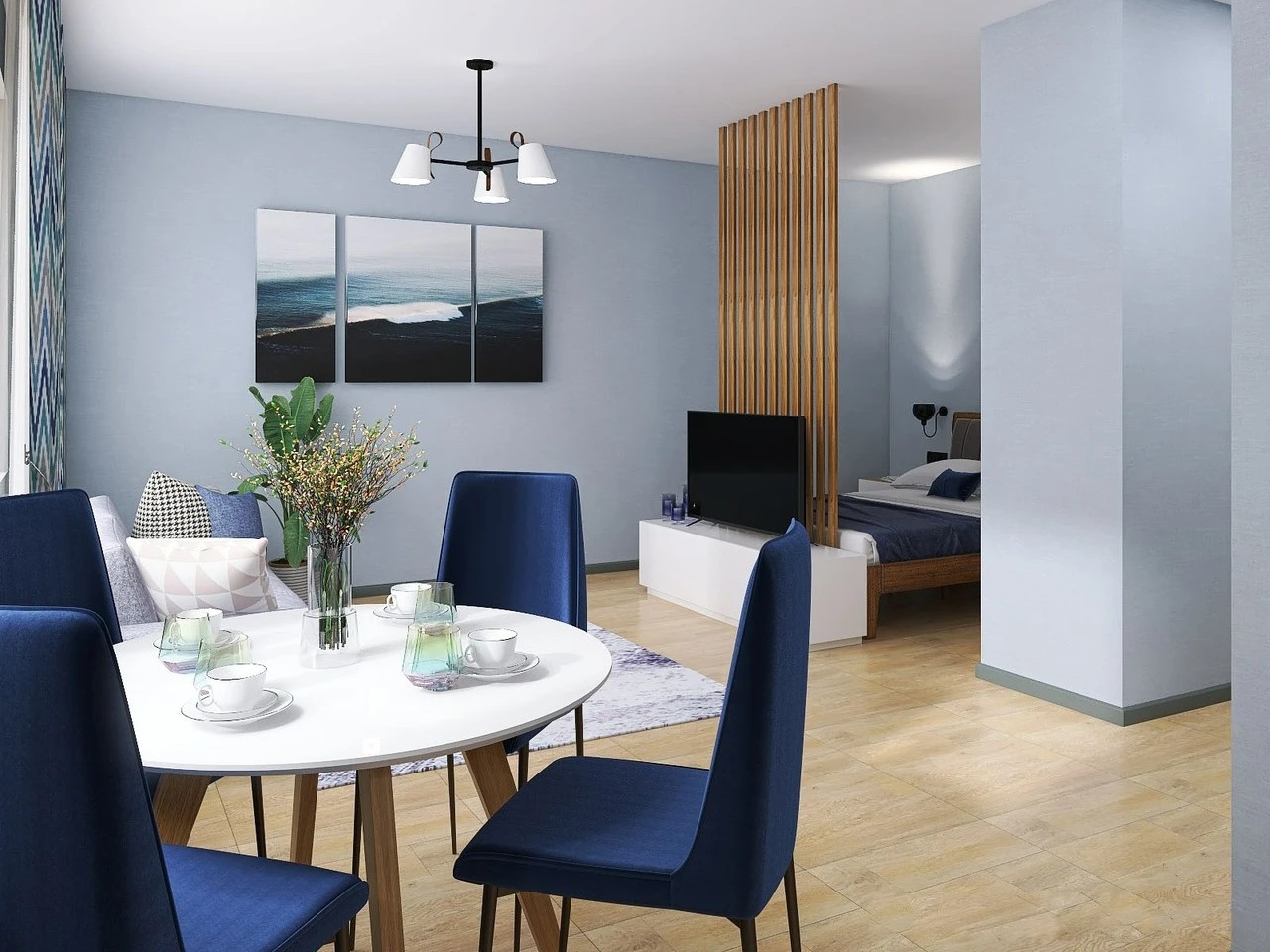 Студия из однушки в Карелии.