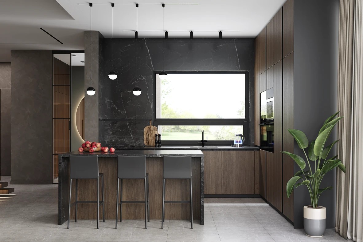 Дом 200 м. кв. 1й этаж, общие пространства