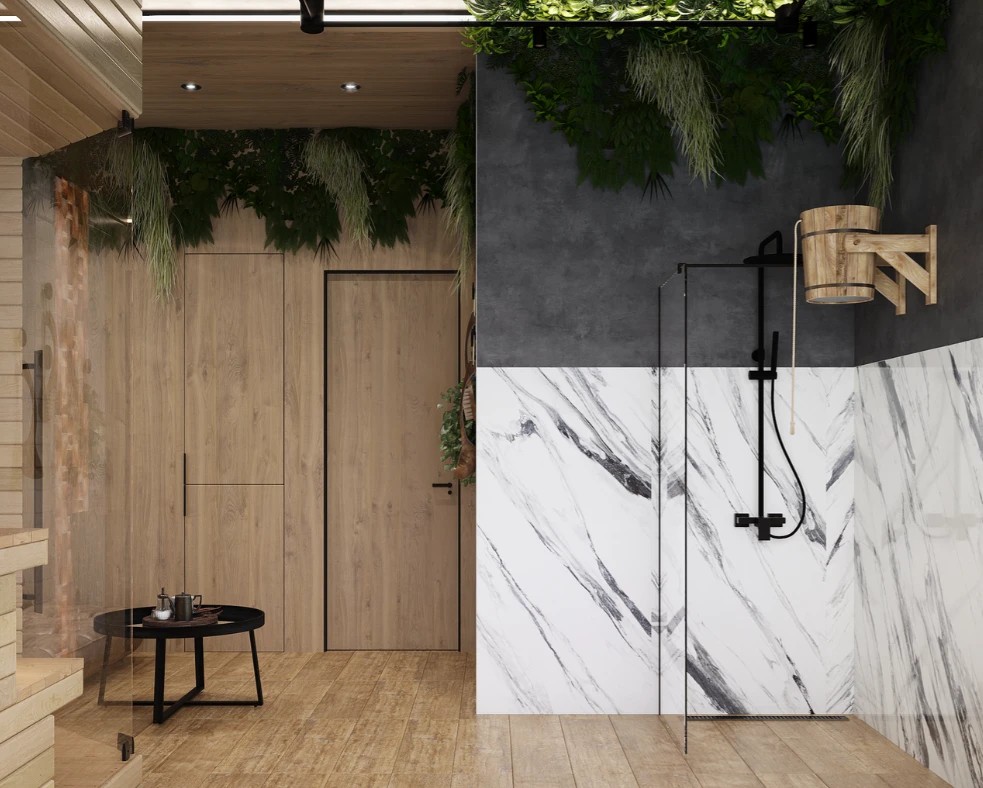 Дом 200 м. кв. 1й этаж, общие пространства