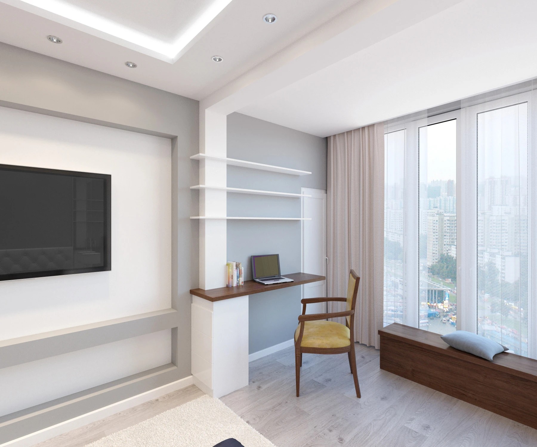 Гостиная, Кухня, Коридор