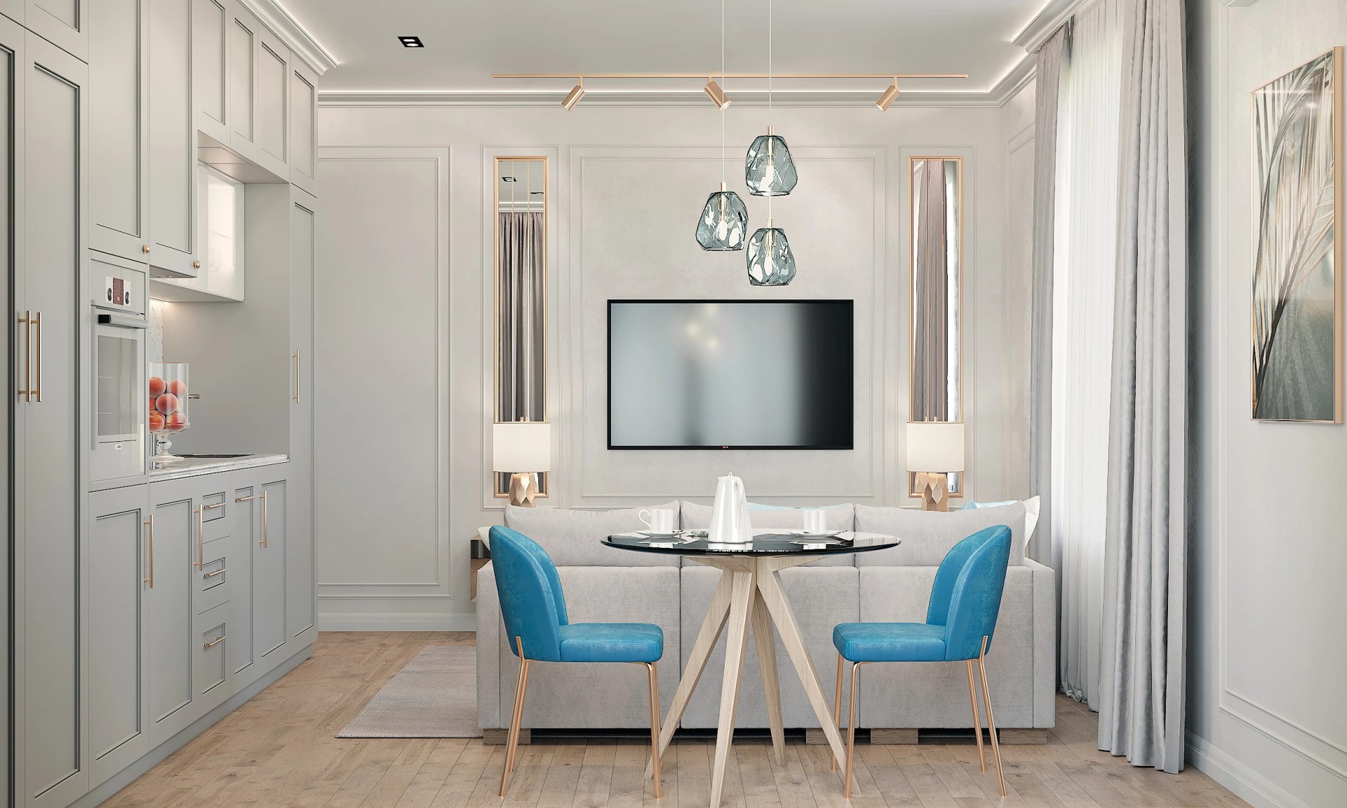 1-комнатная квартира 37 кв. м