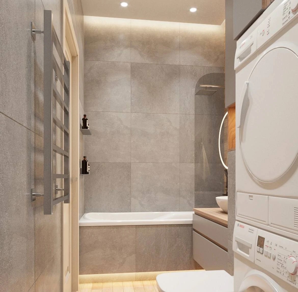 Дизайн-проекты ванной и санузла