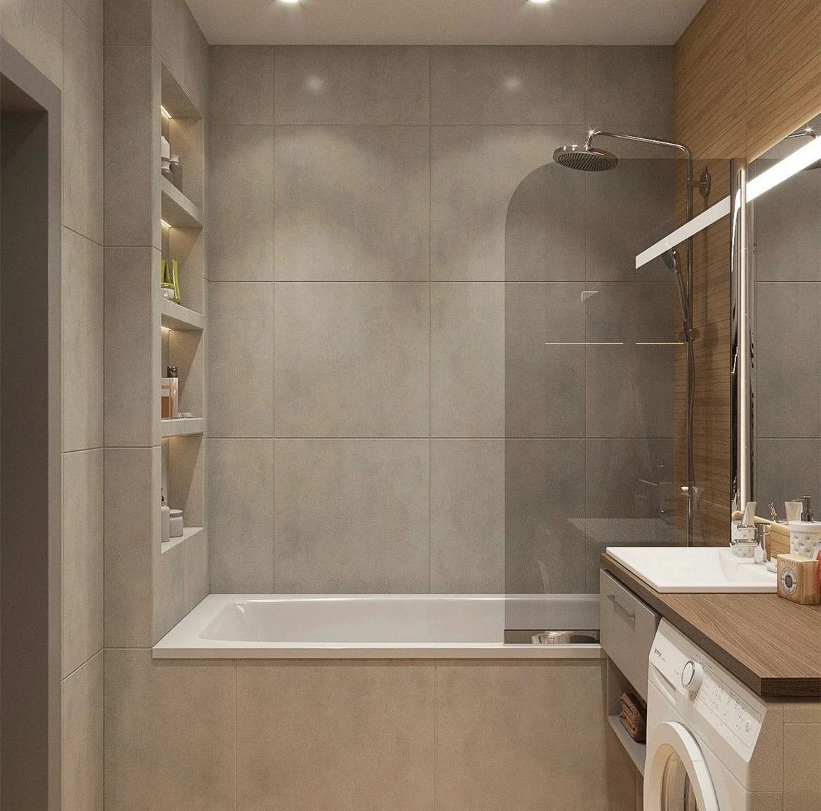 Дизайн-проекты ванной и санузла