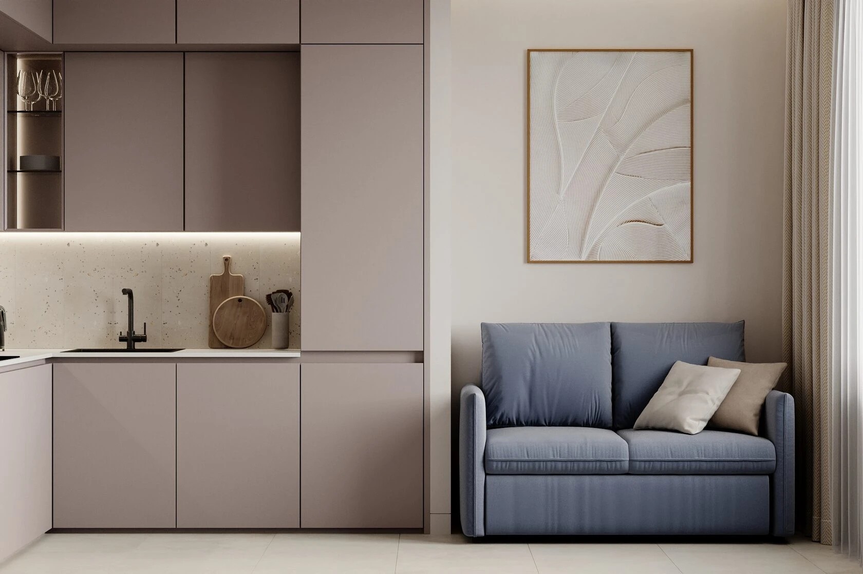 Квартира на улице Фонвизина, 83 кв. м.