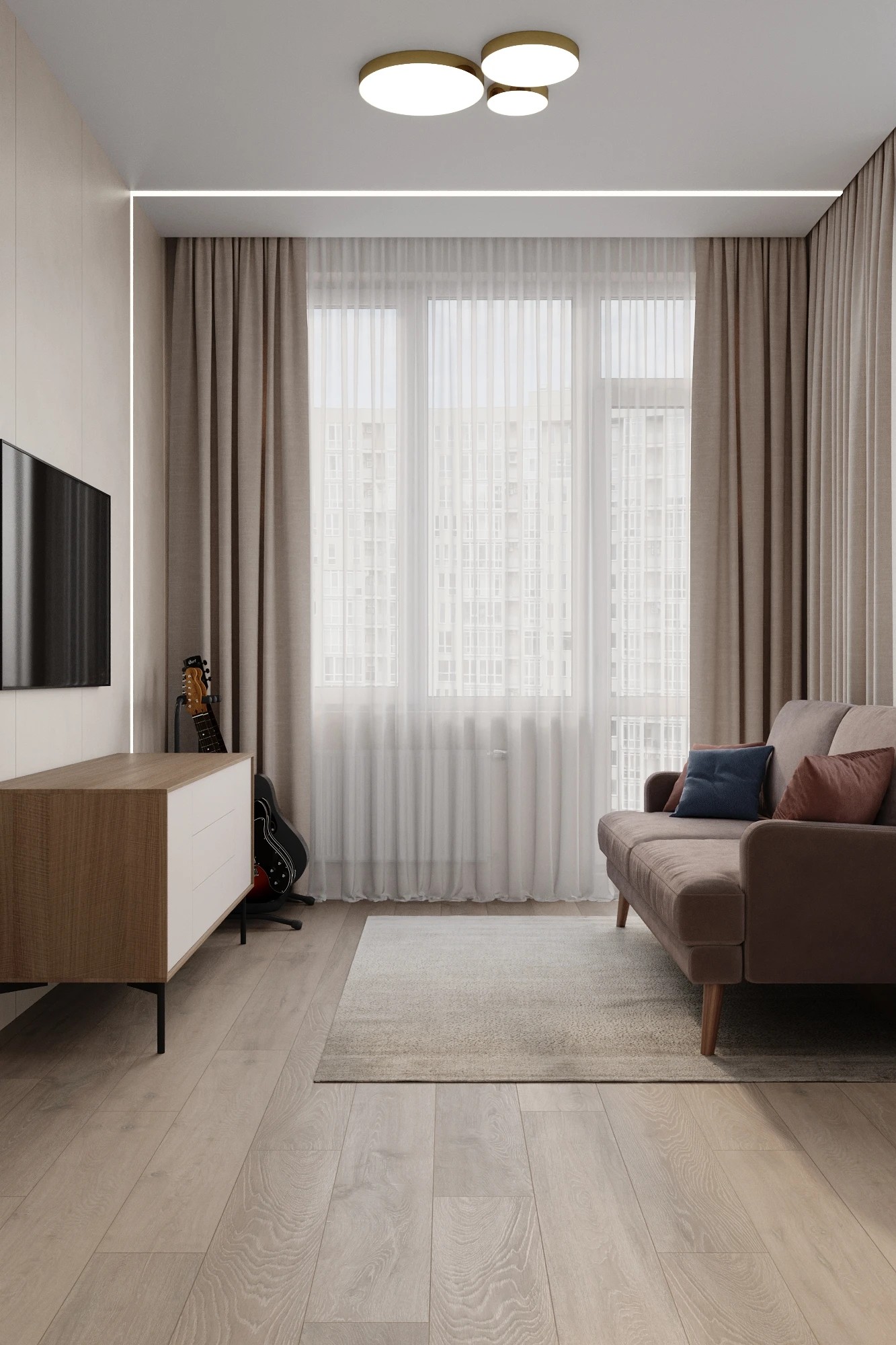 Квартира на улице Фонвизина, 83 кв. м.