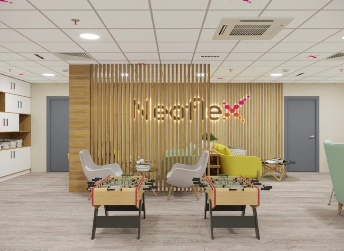 Лаунж зона в офисе IT-компании