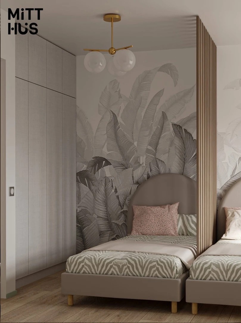 Проект детской в двухкомнатной квартире ЖК Йога