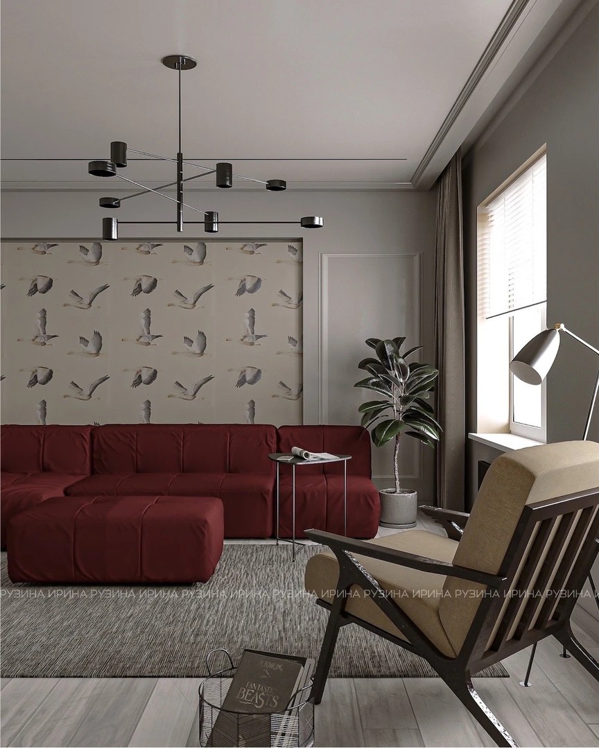 Проект двухкомнатной квартиры в г. Уфа