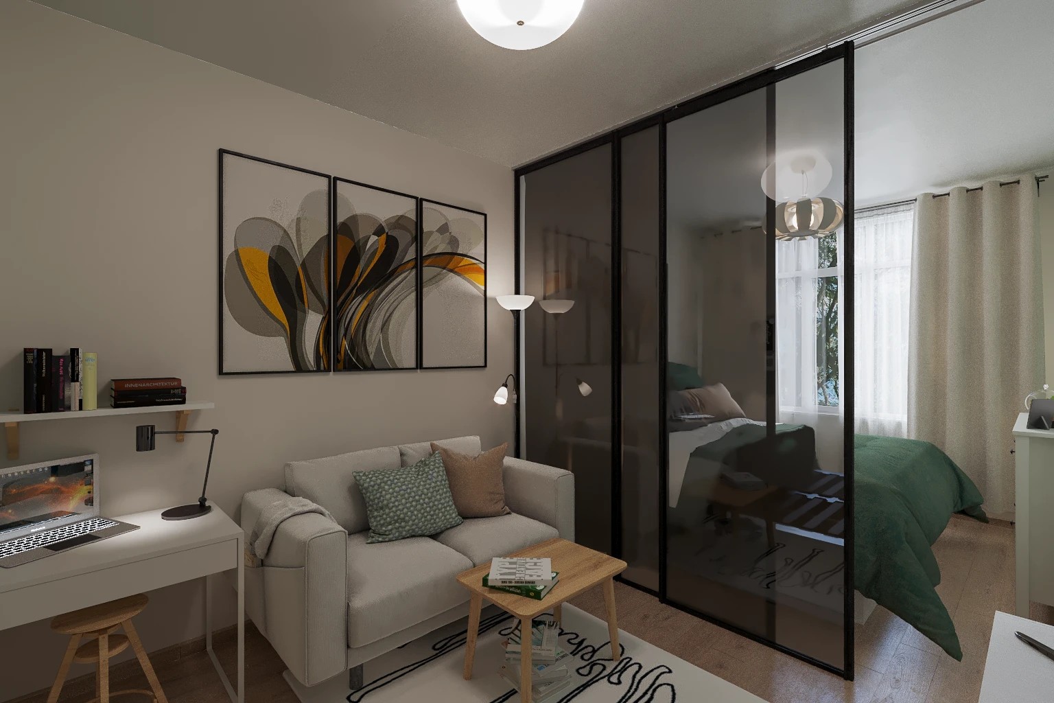 Однокомнатная квартира под сдачу на Днепропетровской улице