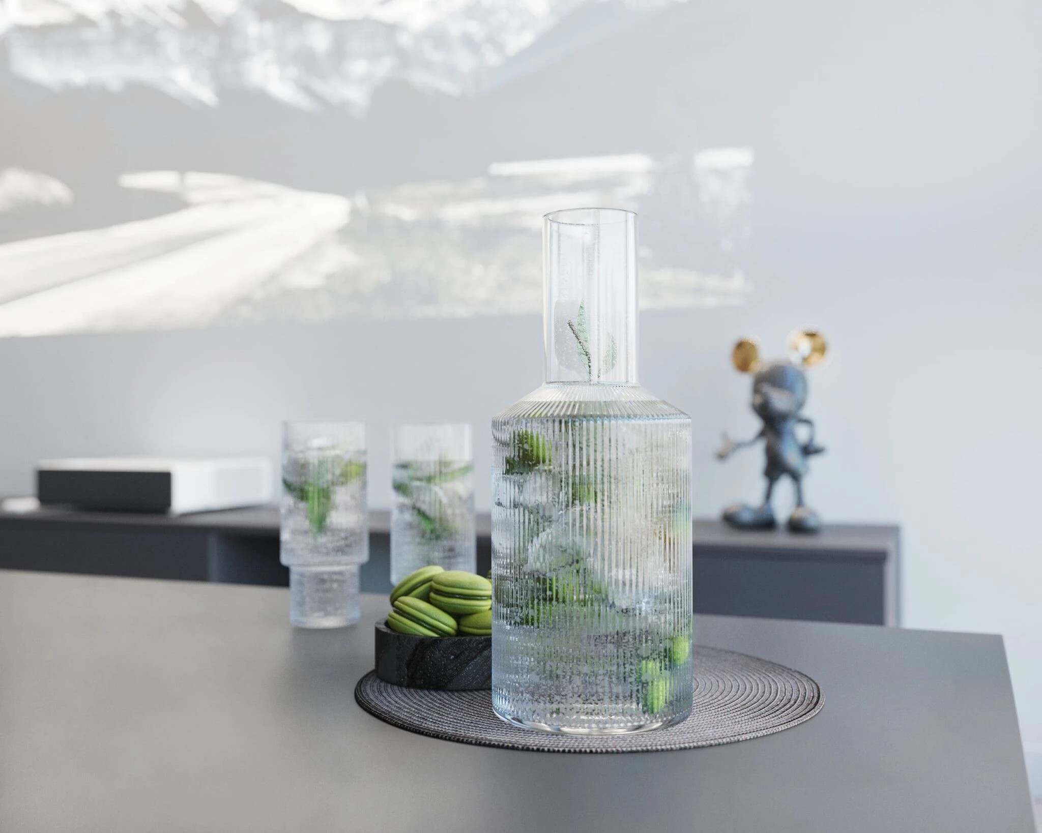 СОВРЕМЕННЫЙ ДИЗАЙН-ПРОЕКТ С ПРЕОБЛАДАНИЕМ СЕРОГО