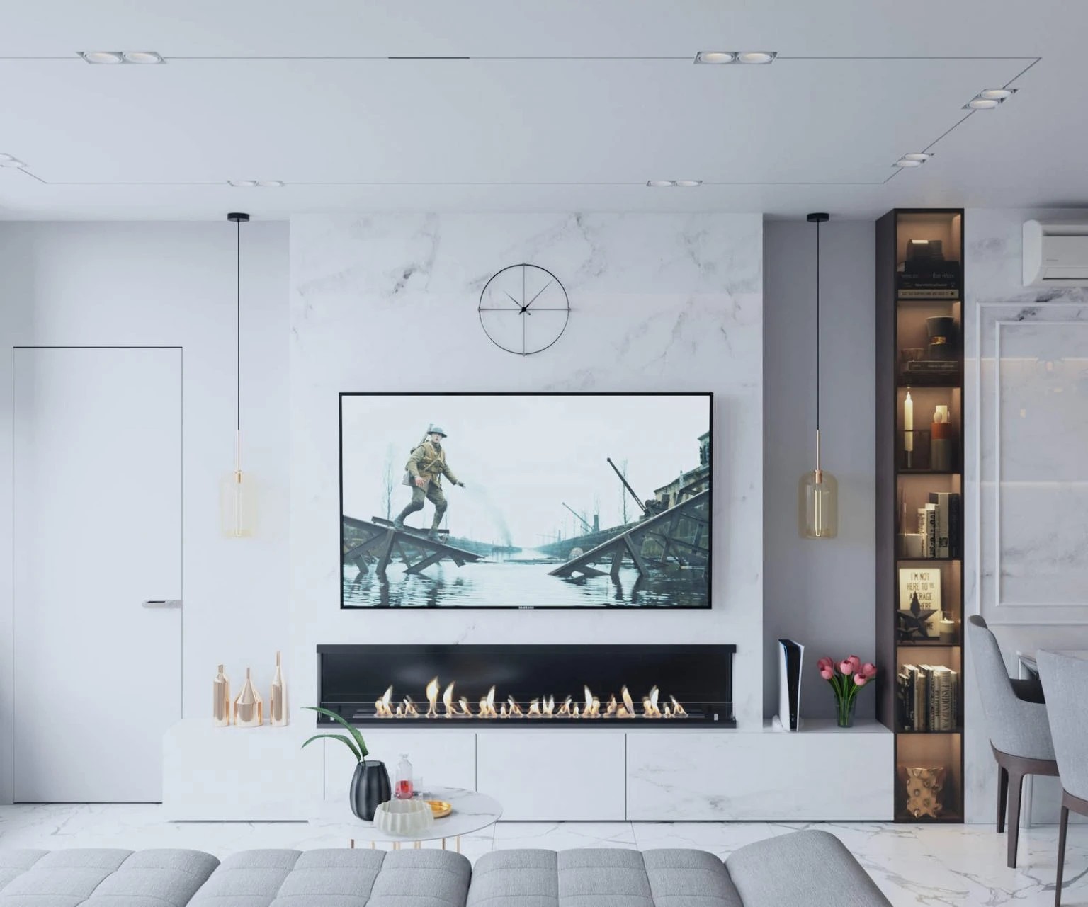 ДИЗАЙН ПРОЕКТ ИНТЕРЬЕРА КВАРТИРЫ В СОВРЕМЕННОМ СТИЛЕ