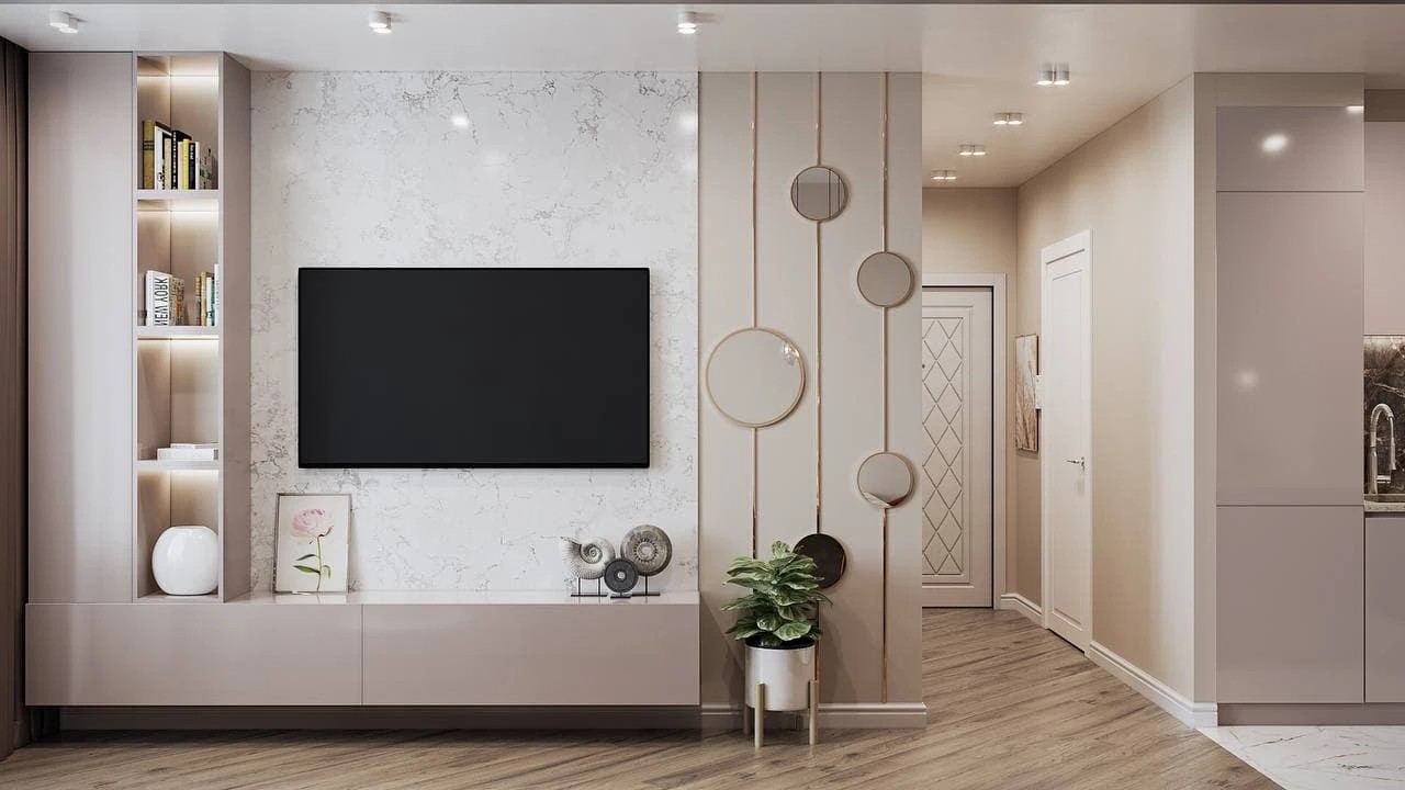 ДИЗАЙН-ПРОЕКТ КВАРТИРЫ В КРЕМОВЫХ ОТТЕНКАХ