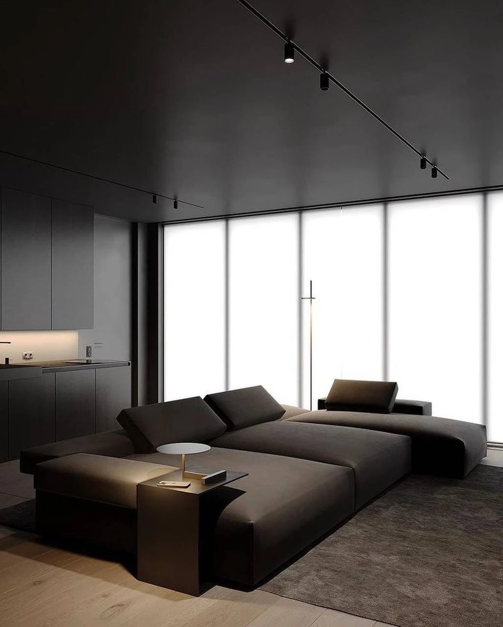 ДИЗАЙН-ПРОЕКТ КВАРТИРЫ В ТЕМНЫХ ОТТЕНКАХ