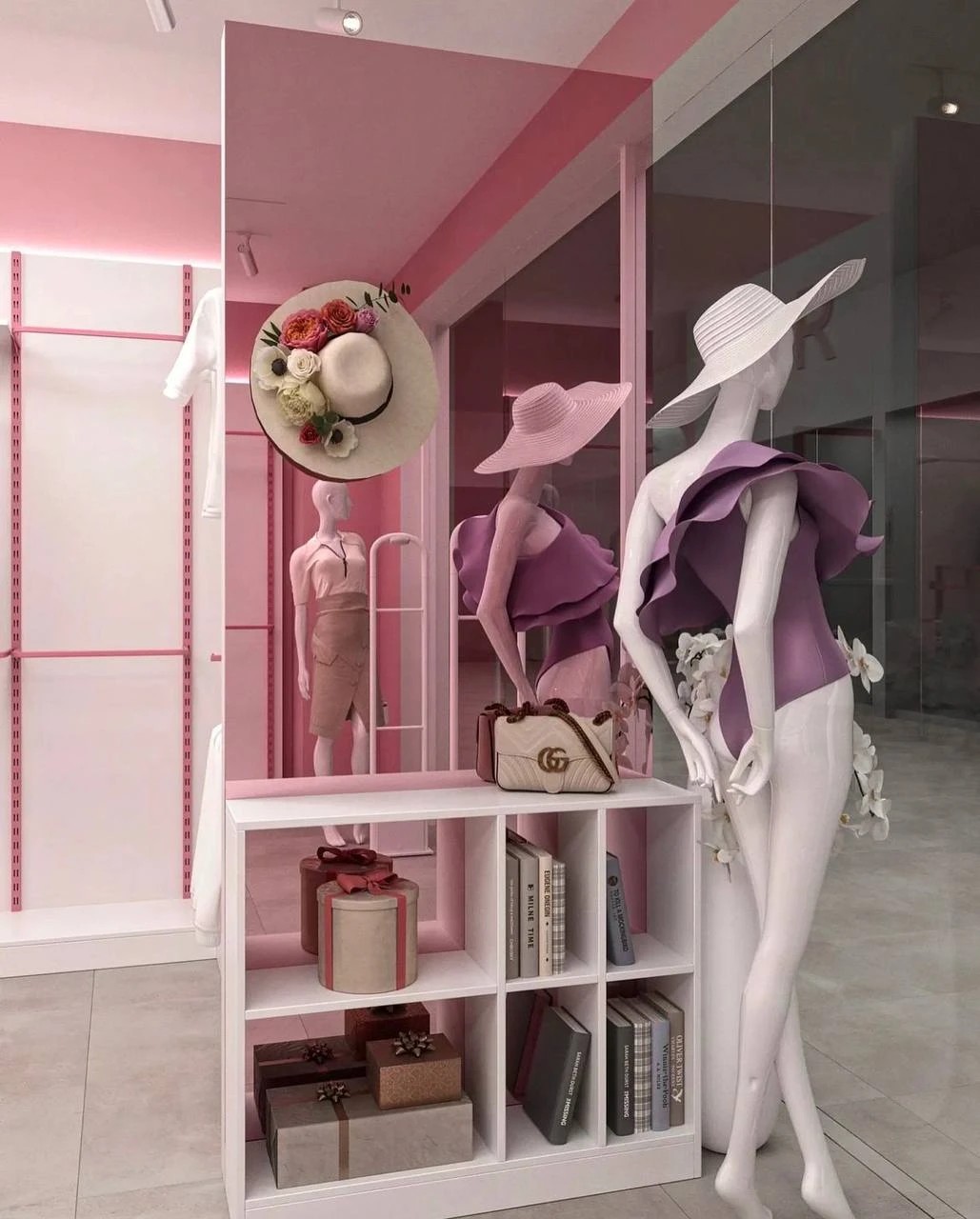 Интерьер в розовом