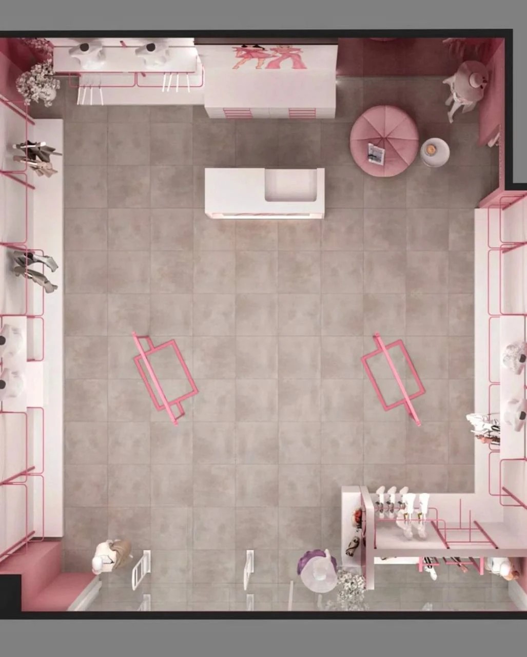 Интерьер в розовом