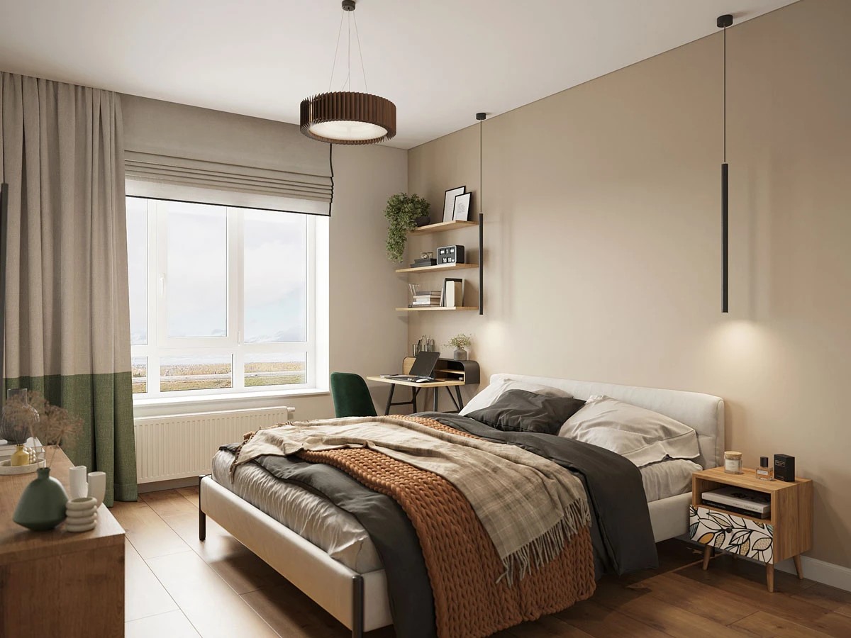 ЖК Уютный. Трехкомнатная. Скандинавский стиль