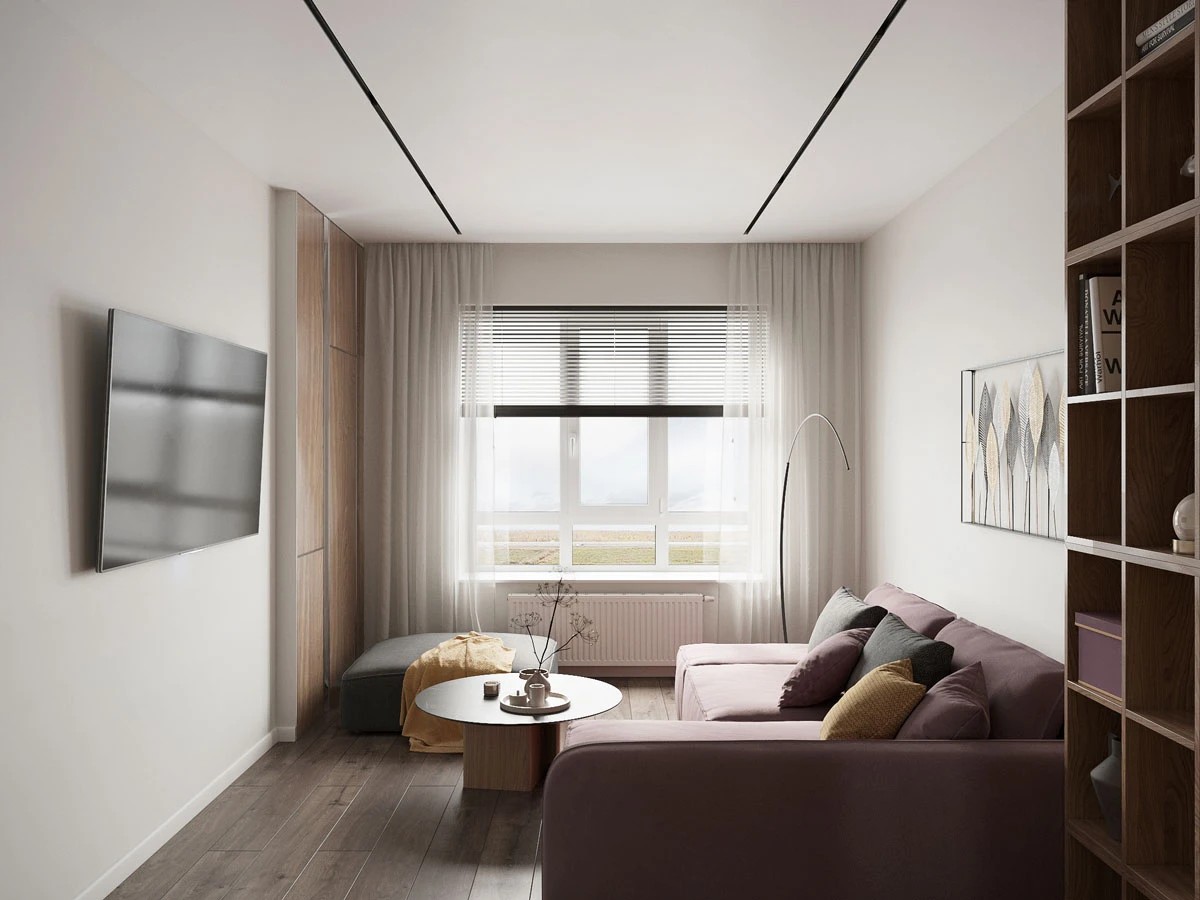 ЖК Уютный. Трехкомнатная. Современный стиль