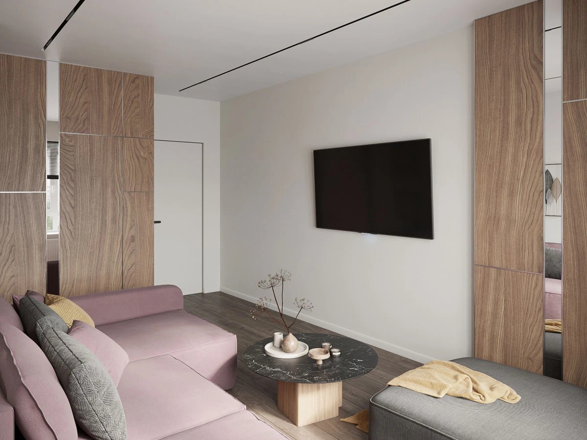 ЖК Уютный. Трехкомнатная. Современный стиль