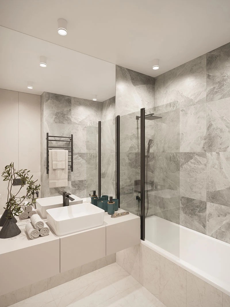 ЖК Уютный. Трехкомнатная. Современный стиль