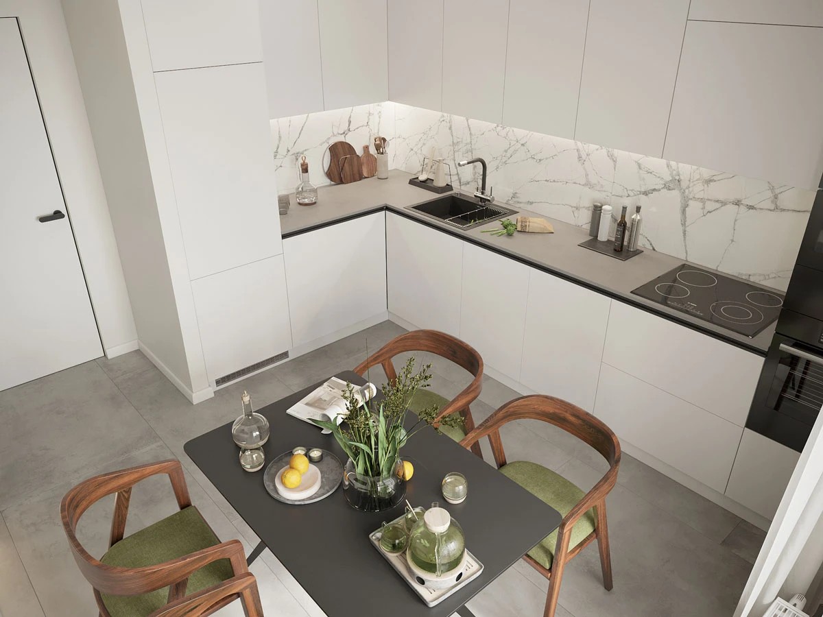 ЖК Уютный. Трехкомнатная. Современный стиль