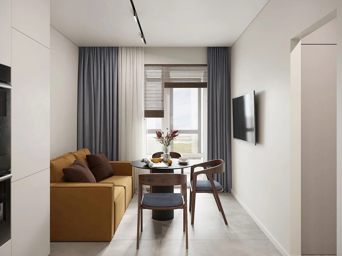 ЖК Уютный. Однокомнатная. Современный стиль