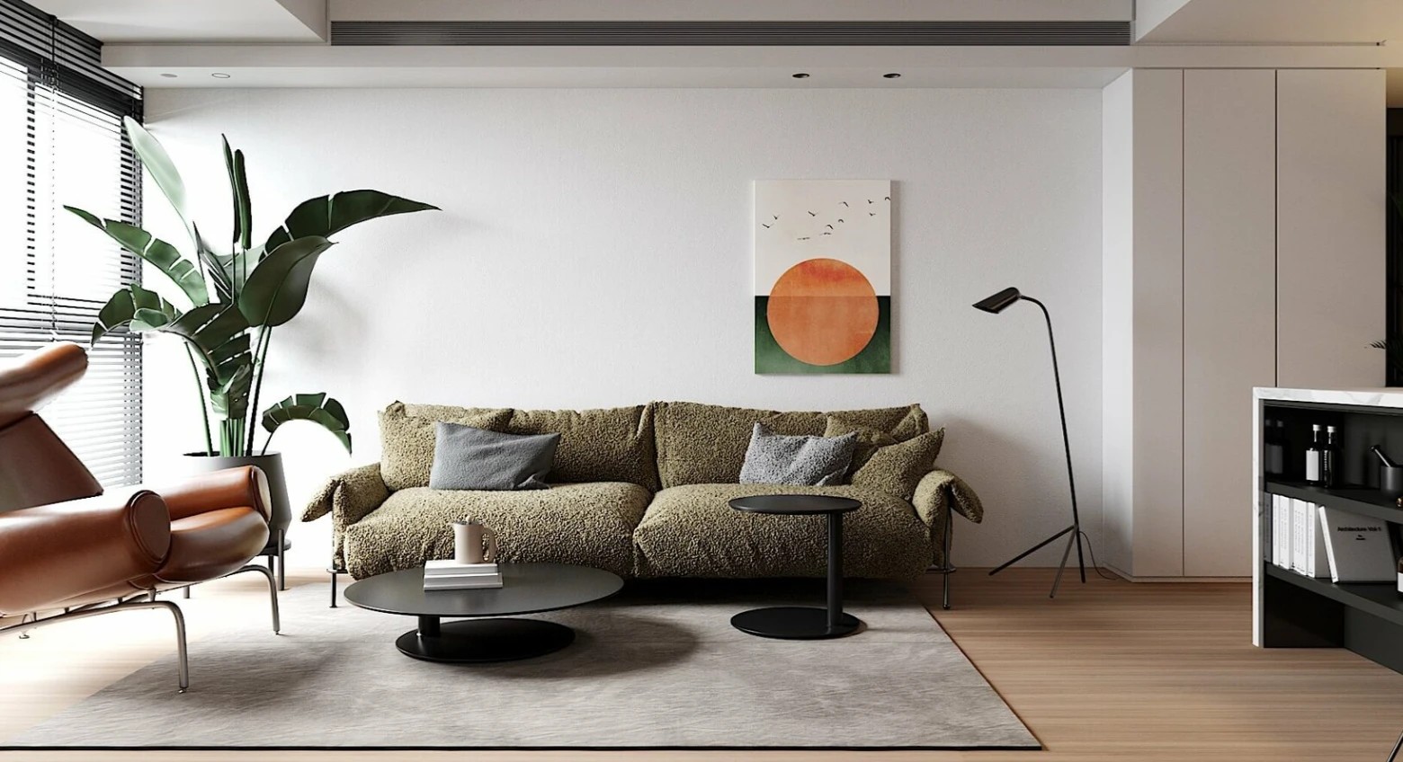 СОВРЕМЕННЫЙ ИНТЕРЬЕР С КОНТРАСТНЫМИ АКЦЕНТАМИ