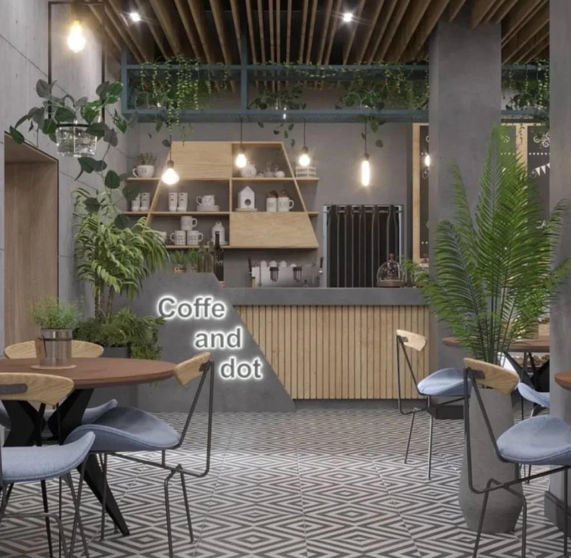 Дизайн кафе в стиле лофт