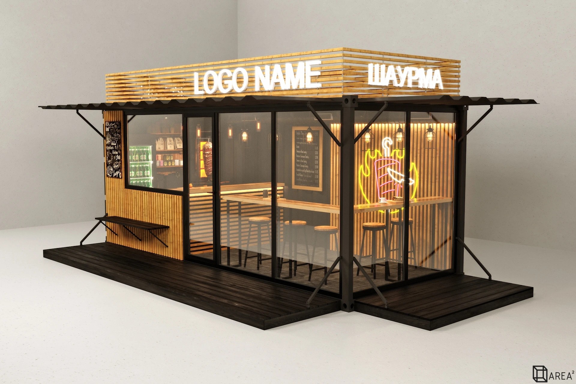 КАФЕ В МОРСКОМ КОНТЕЙНЕРЕ