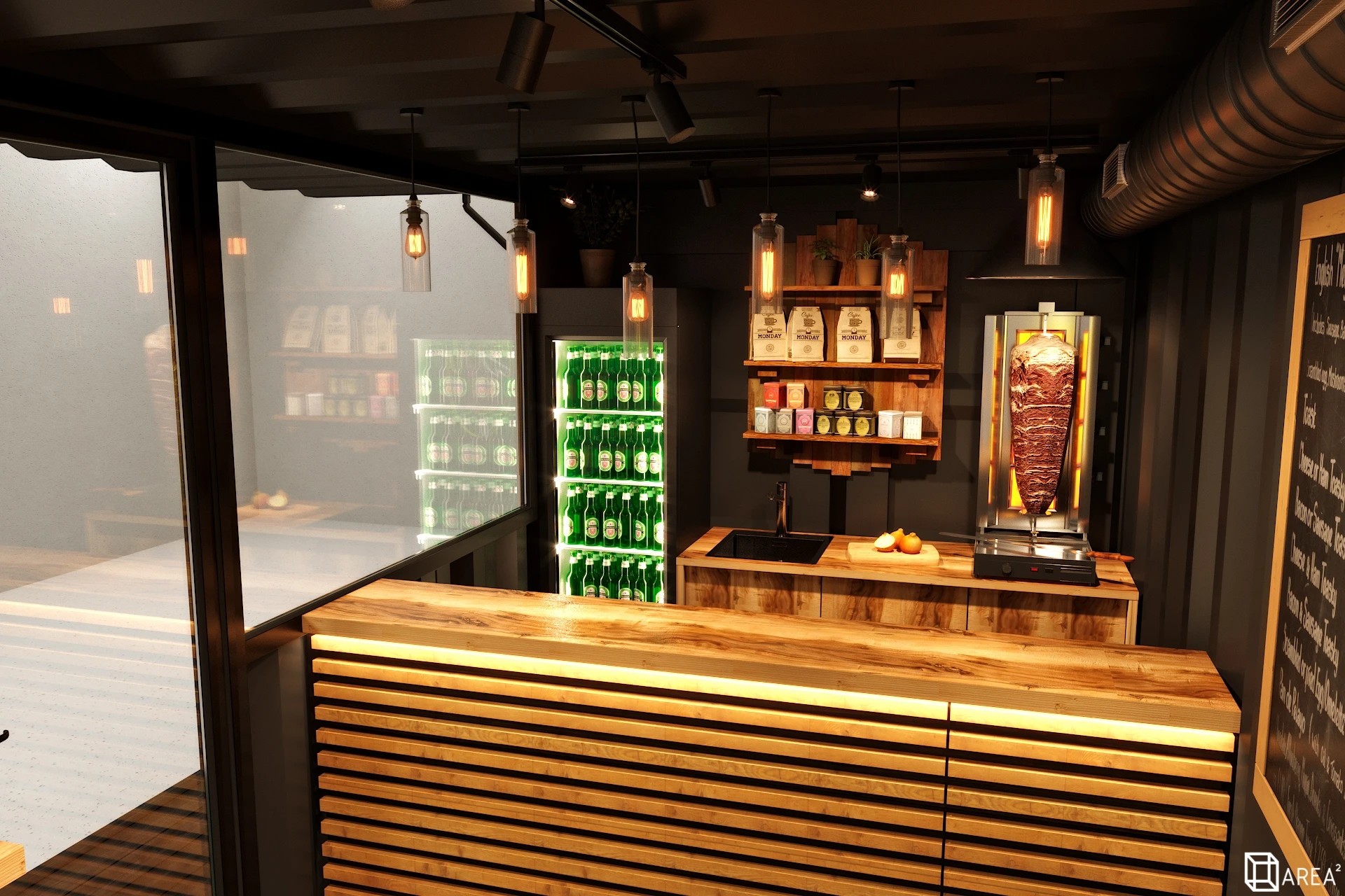 КАФЕ В МОРСКОМ КОНТЕЙНЕРЕ