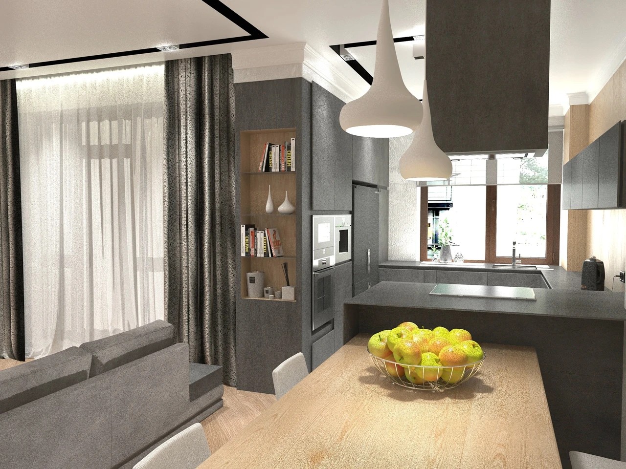 Кухня-гостиная