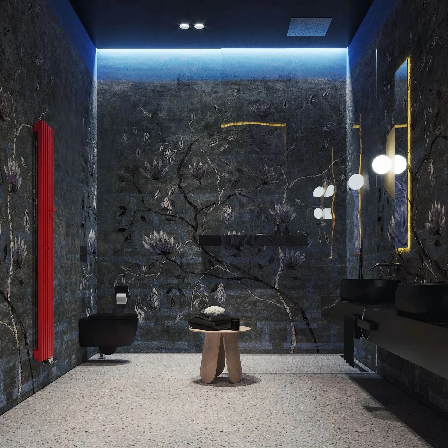 Дизайн интерьера ванной комнаты, г. Москва