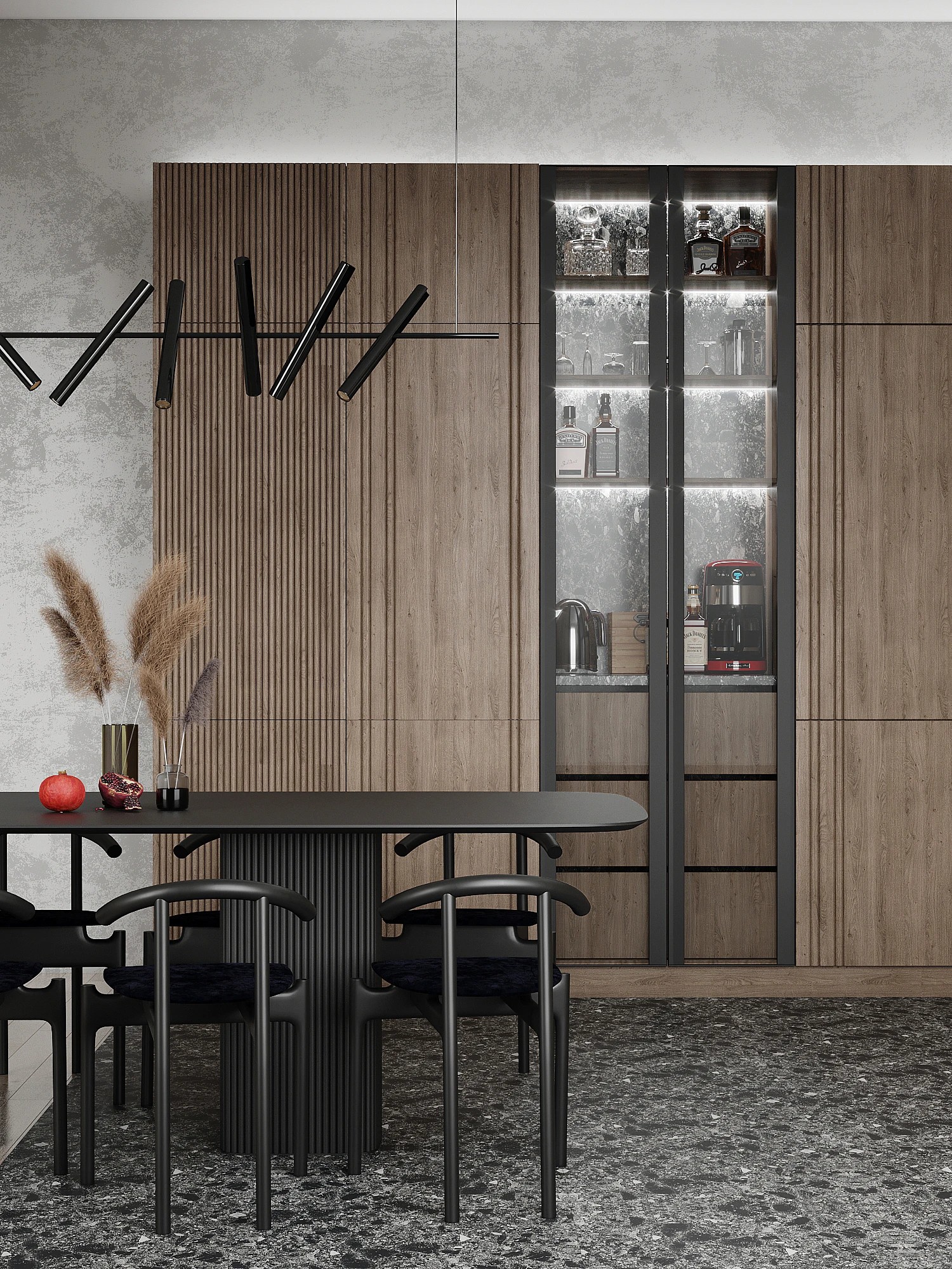 Детальная проработка нестандартной корпусной мебели