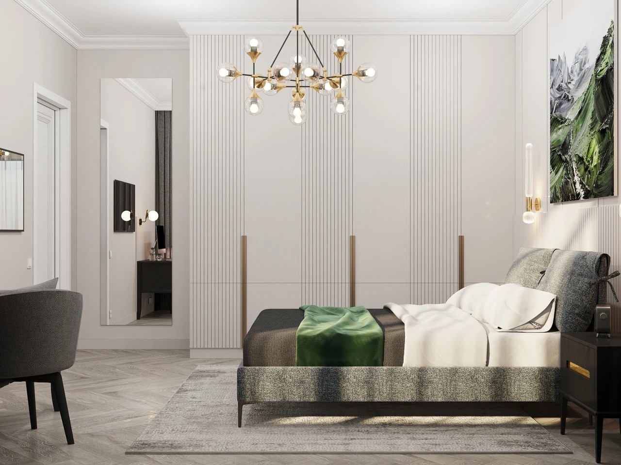 Спальня в загородном доме