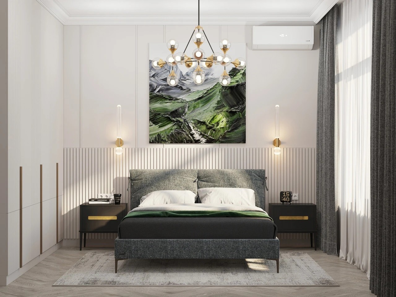 Спальня в загородном доме