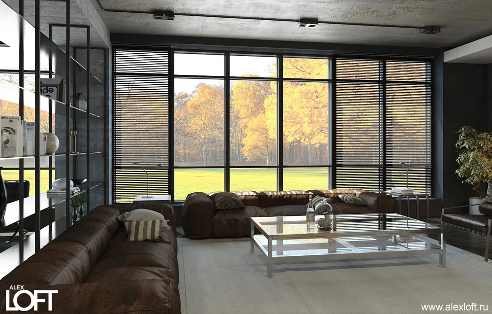 Загородный дом в стиле лофт