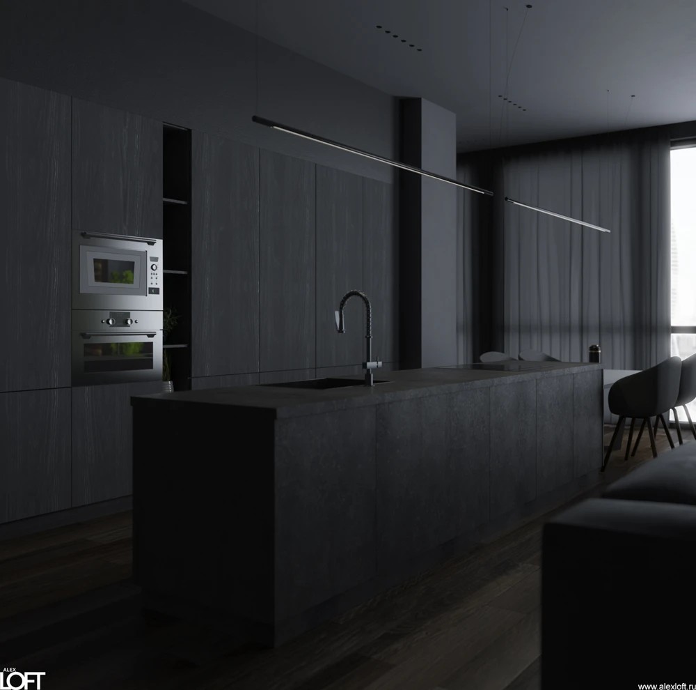 Москва – сити, современная квартира в облаках