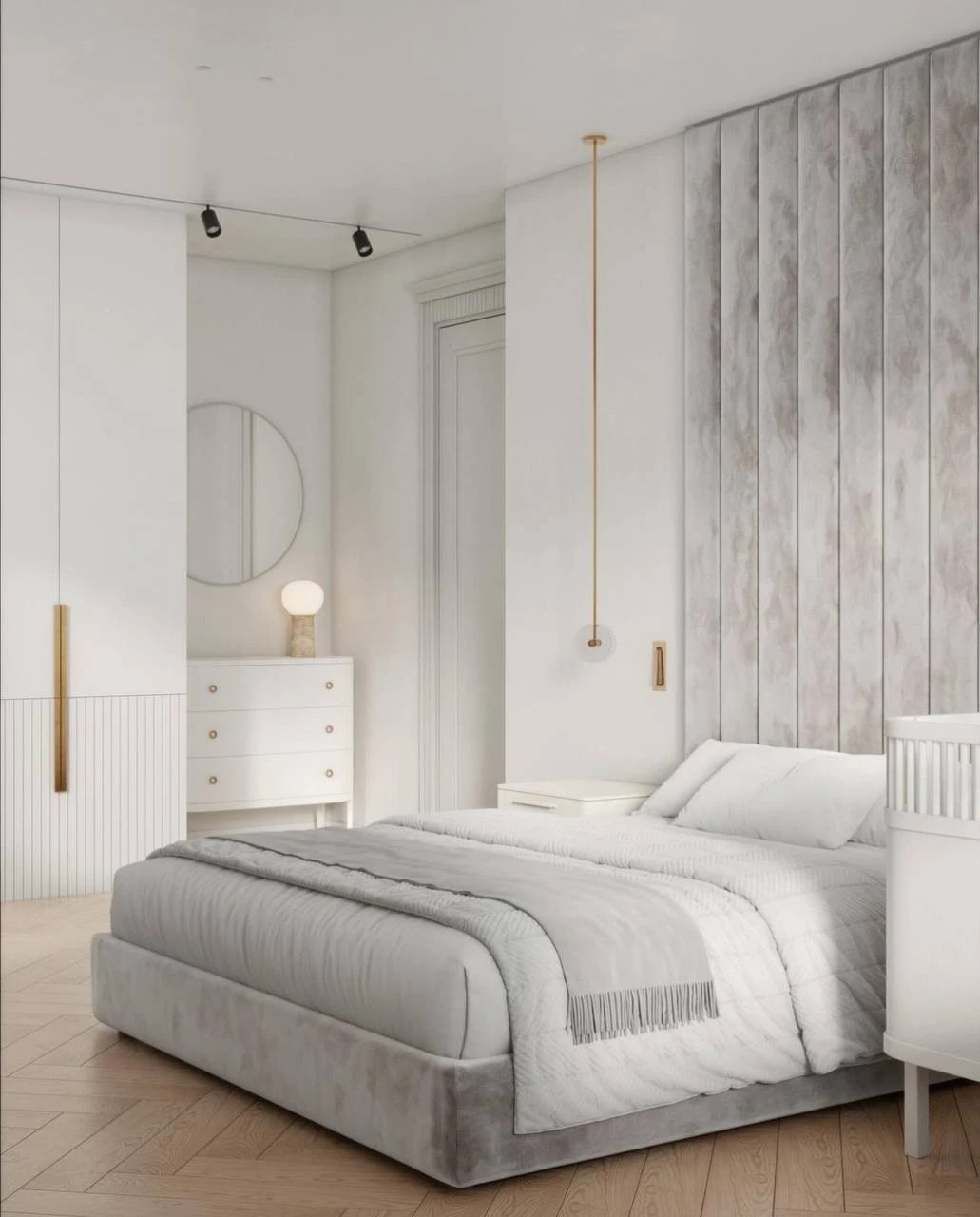 Светлая и воздушна спальня