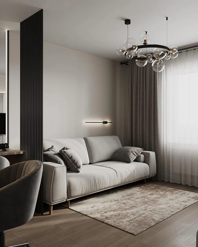 Спальня с рабочими зонами