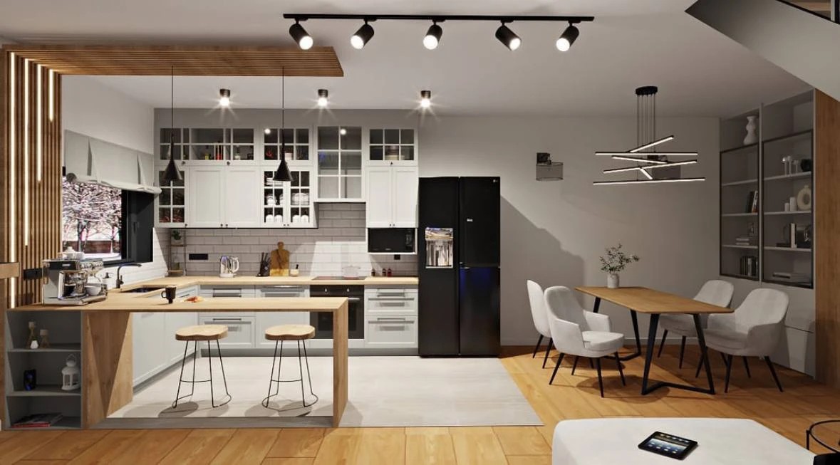 ВИЗУАЛИЗАЦИЯ КУХНИ-ГОСТИНОЙ